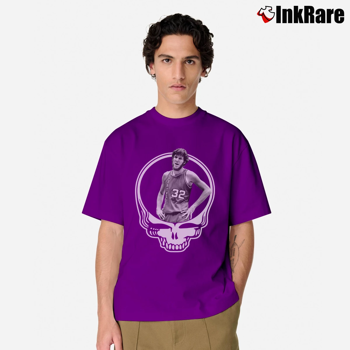 Men’s Bill Walton Grateful Dead Classic T-Shirt in purple | Soft, Breathable Everyday Wear