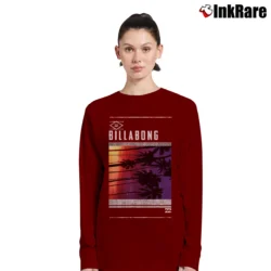 Women’s Billabong Turbulence Graphic Long-Sleeve Top in maroon | Sleek, Versatile, All-Season