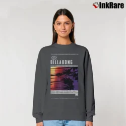 Women’s Billabong Turbulence Graphic Relaxed Sweatshirt in charcoal | Soft, Laid-Back Vibe
