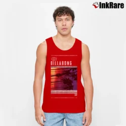 Men’s Billabong Turbulence Graphic Tank Top in red | Breathable, Active-Friendly Design