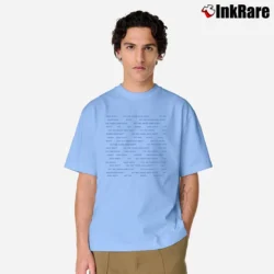 Men’s Billie Eilish Hit Me Hard And Soft Classic T-Shirt in light blue | Soft, Breathable Everyday Wear