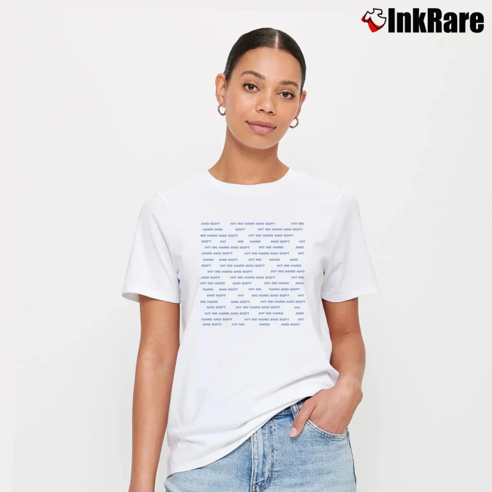 Women’s Billie Eilish Hit Me Hard And Soft Signature T-Shirt in white | Soft, Flattering Fit