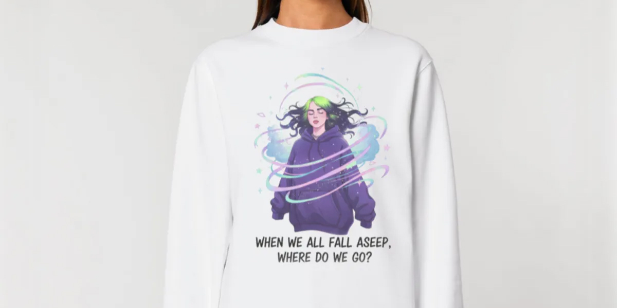 Billie Eilish When We All Fall Asleep graphic shirt