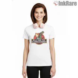 Billy And The Cloneasaurus Jurassic Park Parody Shirt on white short sleeve shirt for women graphic tee