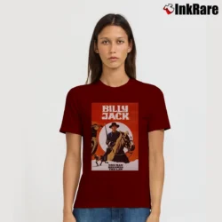 Women’s Billy Jack One Tin Soldier Signature T-Shirt in maroon | Soft, Flattering Fit