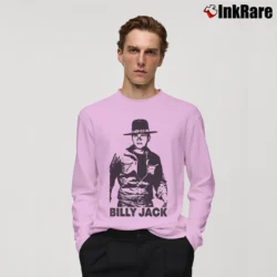 Men’s Billy Jack Triblend Graphic Long-Sleeve Shirt in light pink | Sleek, Lightweight, Year-Round Wear