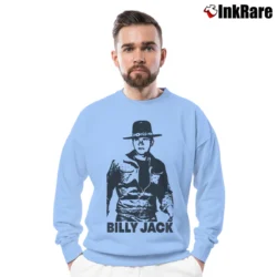 Men’s Billy Jack Triblend Graphic Crewneck Sweatshirt in light blue | Cozy Fabric, Clean Style