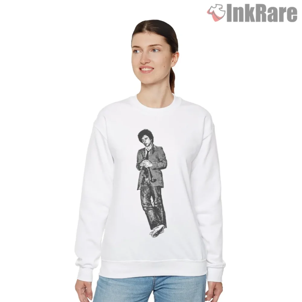 Billy Joel Classic 80s Full Body Portrait Shirt on graphic shirt for women graphic tee