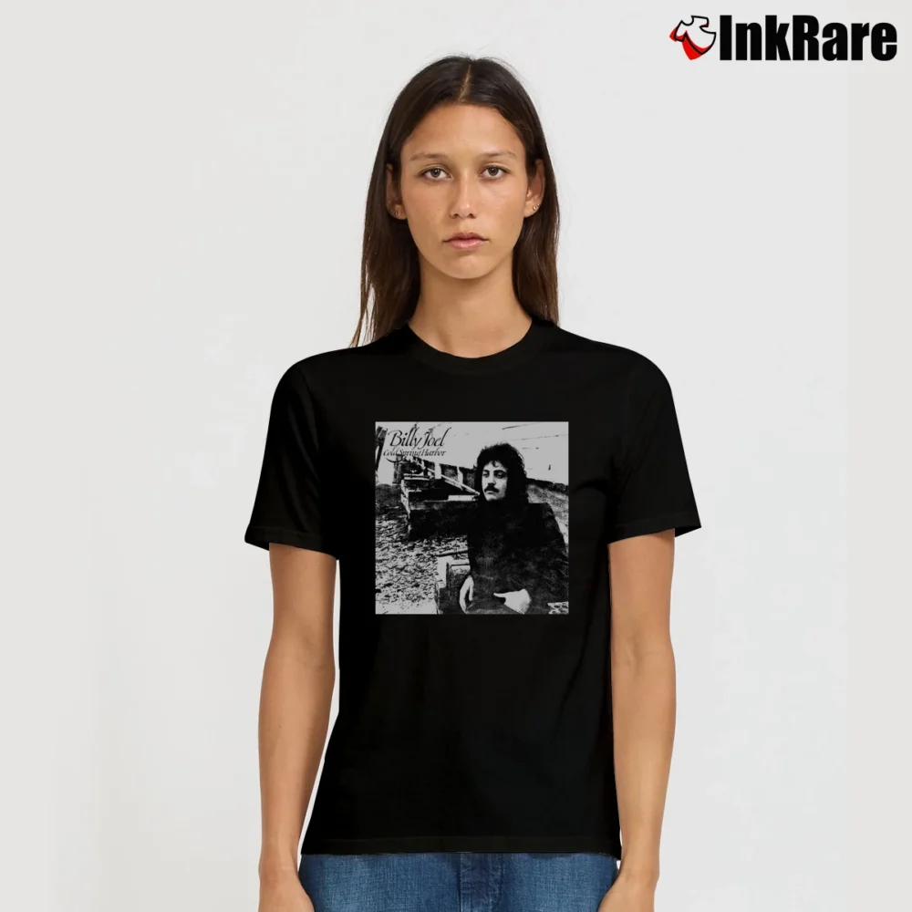 Women’s Billy Joel Cold Spring Harbor Signature T-Shirt in black | Soft, Flattering Fit
