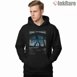 Billy Joel Glass Houses Window Album Art Shirt on black hoodie for men graphic tee