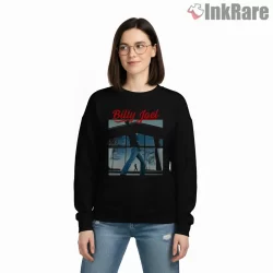 Billy Joel Glass Window Silhouette Scene Shirt on graphic shirt for women graphic tee