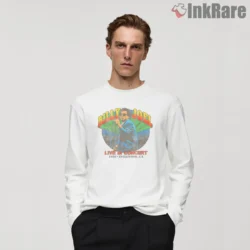 Billy Joel Live In Inglewood 1980 Vintage Concert Shirt on white long sleeve shirt for men graphic tee