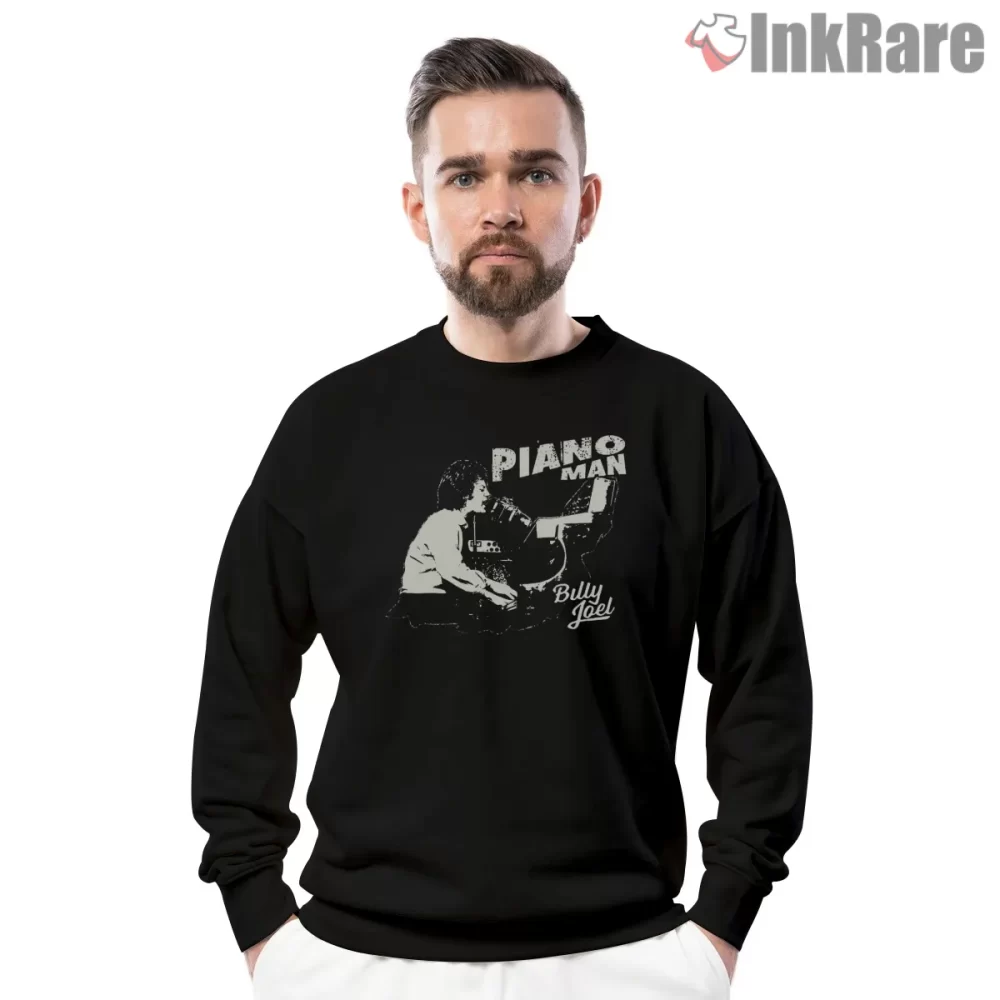 Billy Joel Piano Man Live Silhouette Performance Shirt on graphic shirt for men graphic tee