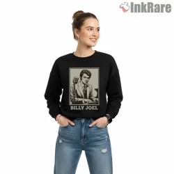 Billy Joel Piano Man Sketch Microphone Shirt on graphic shirt for women graphic tee