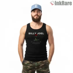 Billy Joel Uptown Girl Rose Minimal Shirt on black tank top for men graphic tee