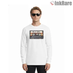 Billy Joel Vintage Cassette Tape 80s Music Shirt on white long sleeve shirt for men graphic tee