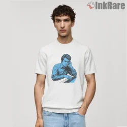 Billy Joel Vintage Pianist Illustration Retro Shirt on white short sleeve shirt for men graphic tee