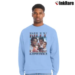 Men’s Billy Loomis Bootleg Scream Movie Crewneck Sweatshirt in light blue | Cozy Fabric, Clean Style