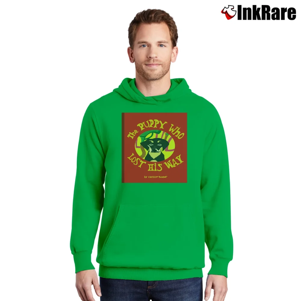 Men’s Billy Madison The Puppy Who Lost His Way Pullover Hoodie in irish green | Cozy, Durable, Modern Fit