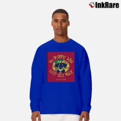 Men’s Billy Madison The Puppy Who Lost His Way Long-Sleeve Shirt in royal blue | Sleek, Lightweight, Year-Round Wear