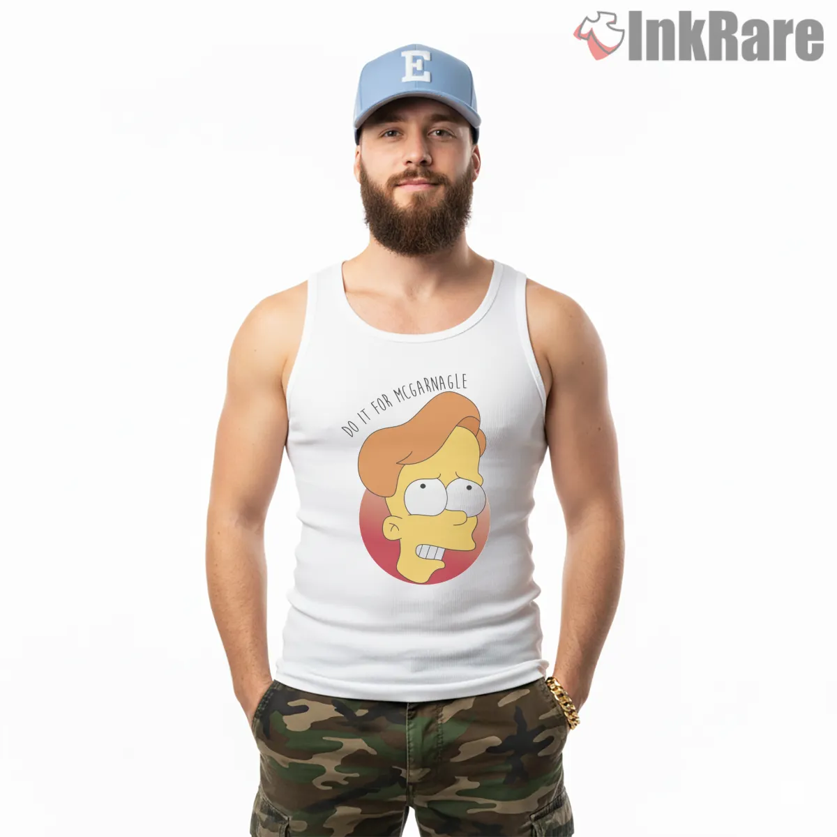 Billy Mcgarnagle Detective Cartoon Parody Character Shirt on white tank top for men graphic tee