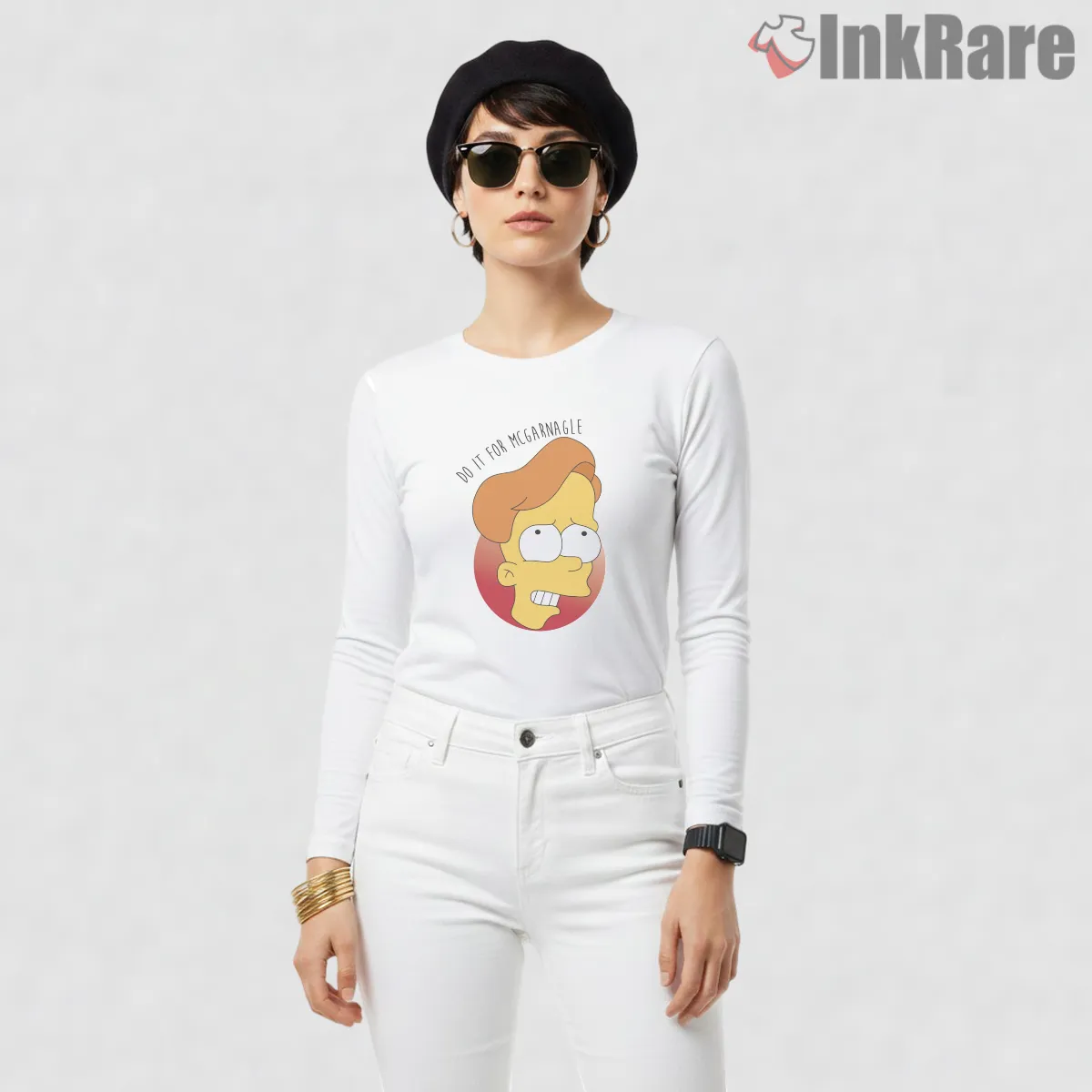 Billy Mcgarnagle Detective Cartoon Parody Character Long Sleeve White Billy Mcgarnagle Detective Cartoon Parody Character Shirt on white long sleeve shirt for women graphic tee