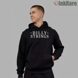 Billy Strings Classic White Logo On Black Shirt on black hoodie for men graphic tee