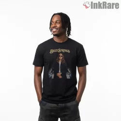 Billy Strings Cool Shades Car Portrait Shirt on black short sleeve shirt for men graphic tee