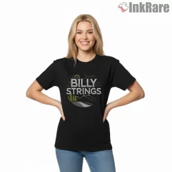Billy Strings Deadhead Mountain Night Shirt on black short sleeve shirt for women graphic tee