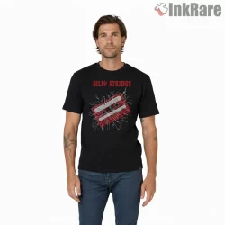 Billy Strings Exploding Cassette Tape Music Shirt on black short sleeve shirt for men graphic tee
