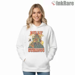 Billy Strings Fall Flower Jam Shirt on white hoodie for women graphic tee