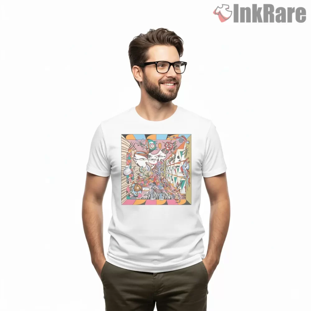 Billy Strings Home Album Collage Art Shirt on white short sleeve shirt for men graphic tee