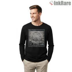 Billy Strings Live At The Legion Album Cover Shirt on black long sleeve shirt for men graphic tee