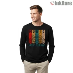 Billy Strings Music Mandala Color Burst Shirt on black long sleeve shirt for men graphic tee