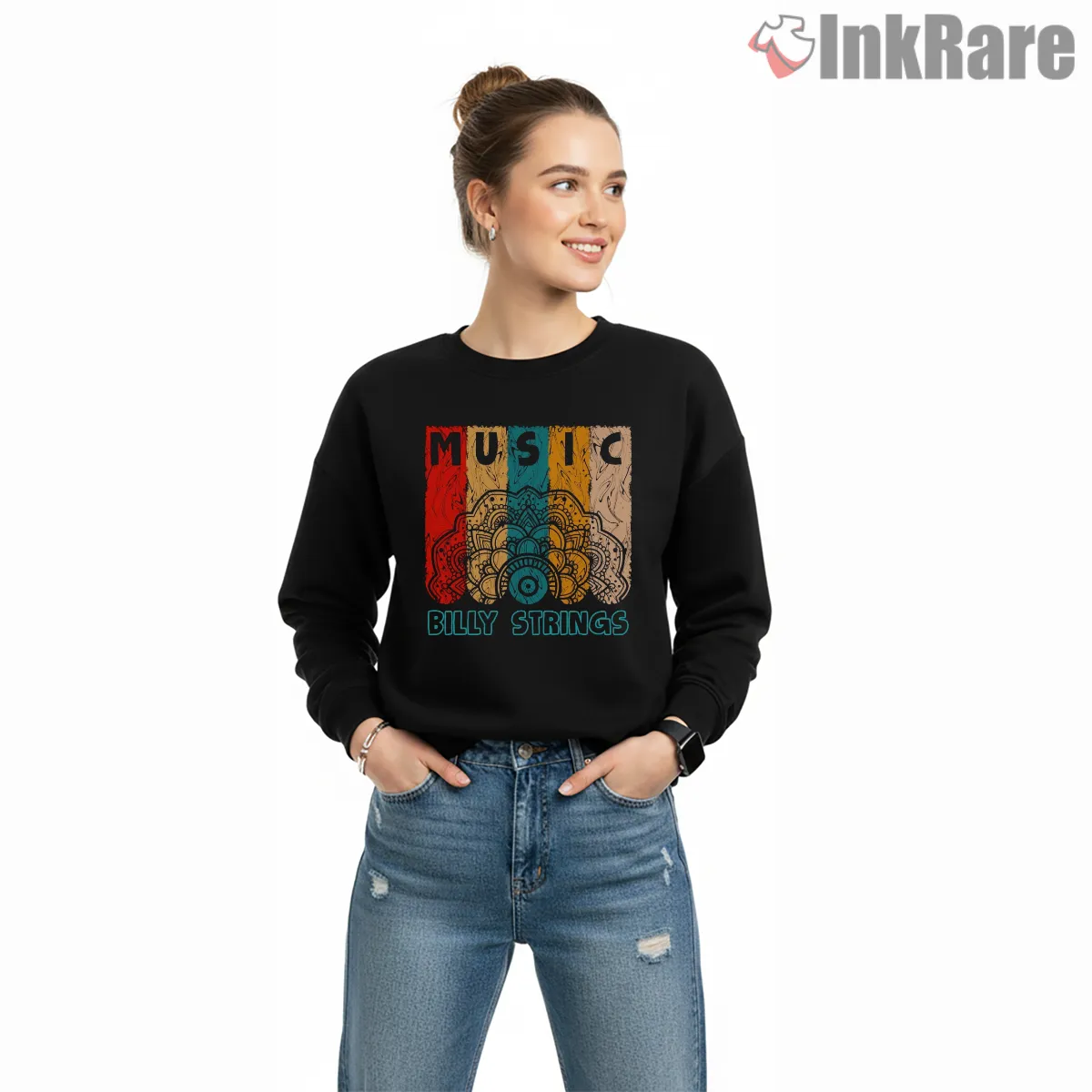 Billy Strings Music Mandala Color Burst Shirt Billy Strings Music Mandala Color Burst Shirt on graphic shirt for women graphic tee