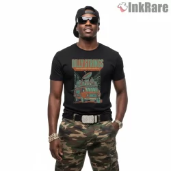 Billy Strings Nashville Livestream Van Shirt on black short sleeve shirt for men graphic tee