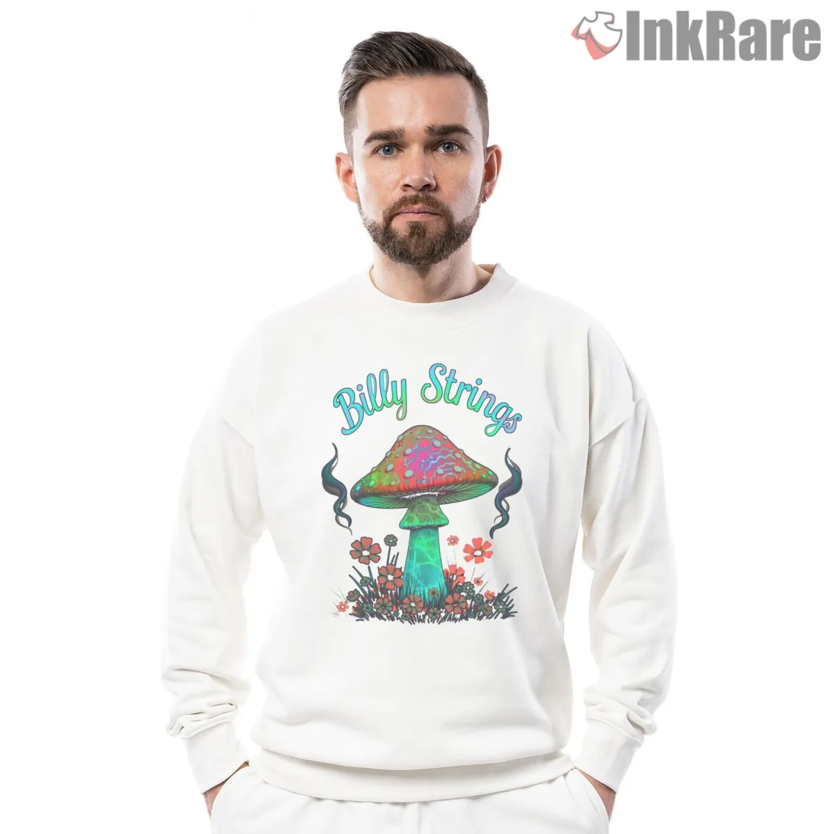Billy Strings Psychedelic Daisies Mushroom Shirt Billy Strings Psychedelic Daisies Mushroom Shirt on graphic shirt for men graphic tee