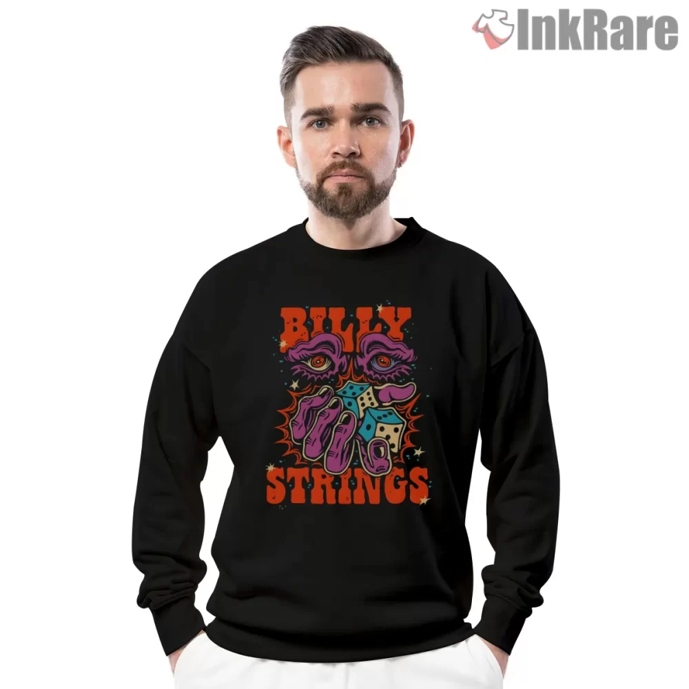 Billy Strings Psychedelic Dice Eyes Shirt on graphic shirt for men graphic tee