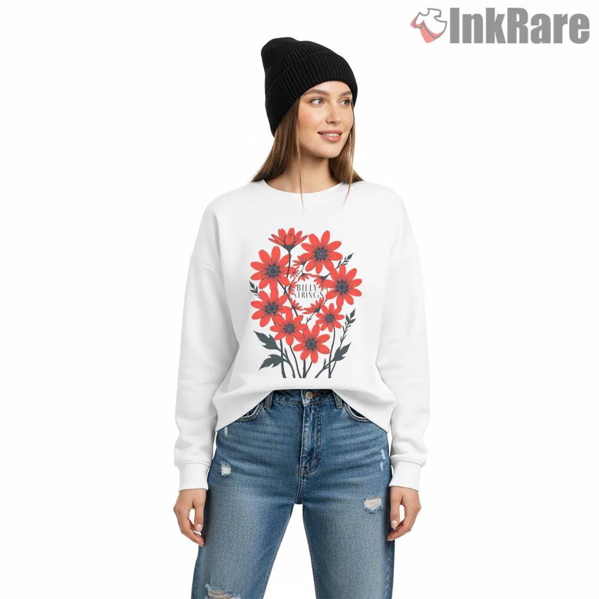 Billy Strings Red Daisies Art Shirt Billy Strings Red Daisies Art Shirt on graphic shirt for women graphic tee