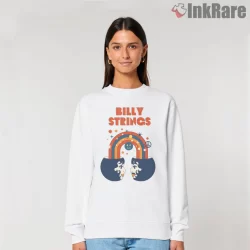 Billy Strings Retro Rainbow Face Shirt on graphic shirt for women graphic tee