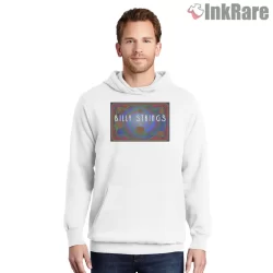 Billy Strings Roses And Tie Dye Logo Shirt on white hoodie for men graphic tee