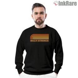 Billy Strings Seventies Stripe Logo Shirt on graphic shirt for men graphic tee