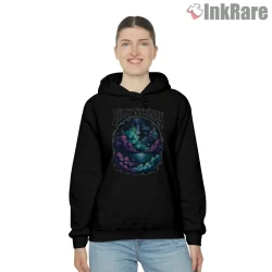 Billy Strings Shroom Lightning Psychedelic Night Shirt on black hoodie for women graphic tee