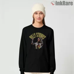 Billy Strings Stage Triumph Concert Shirt on black long sleeve shirt for women graphic tee