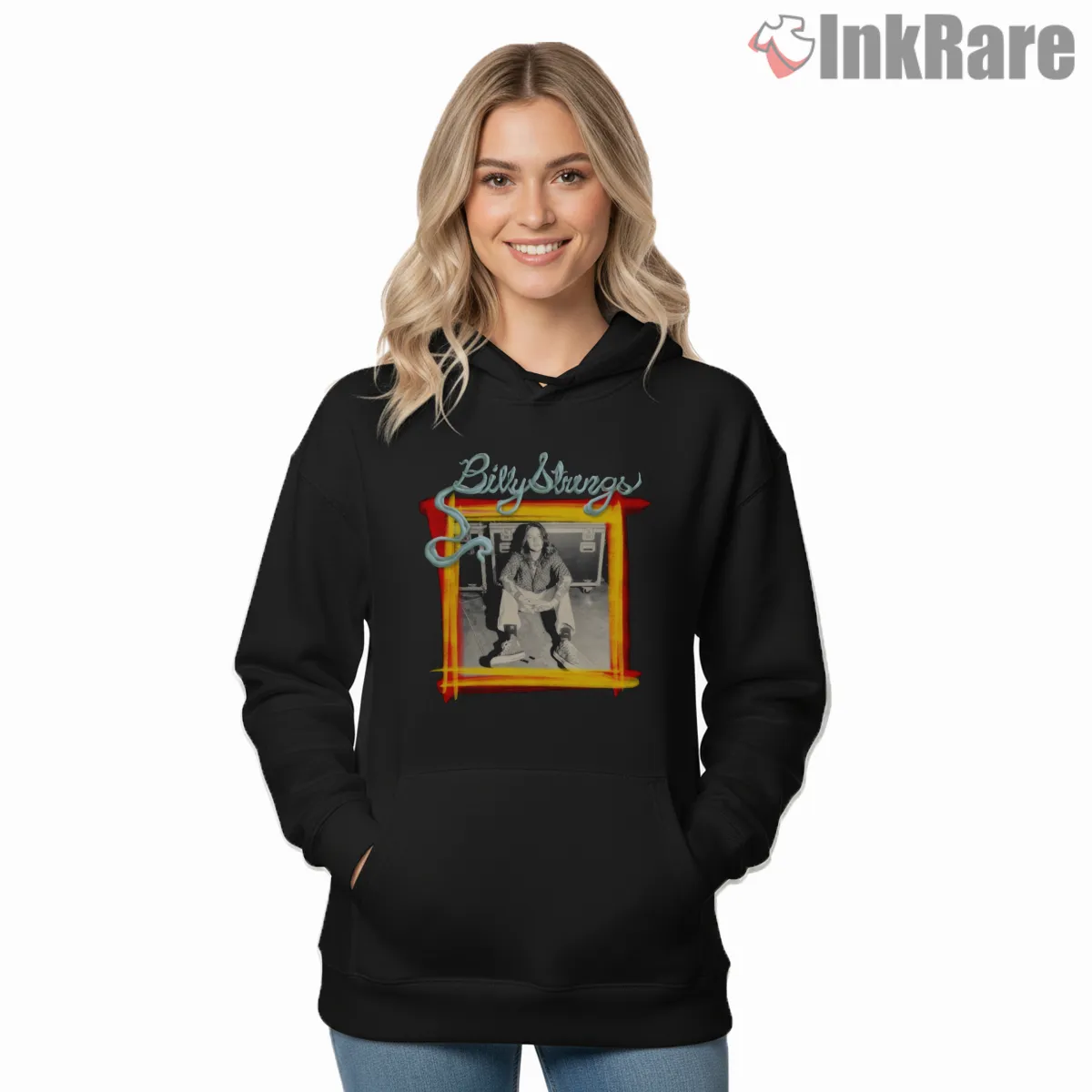 Billy Strings Summer Tour 2024 Photo Frame Hoodie Black Billy Strings Summer Tour 2024 Photo Frame Shirt on black hoodie for women graphic tee