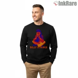 Billy Strings Thermal Neon Sit Down Portrait Shirt on graphic shirt for men graphic tee