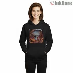 Billy Strings Turmoil And Tinfoil Cabin Shirt on black hoodie for women graphic tee