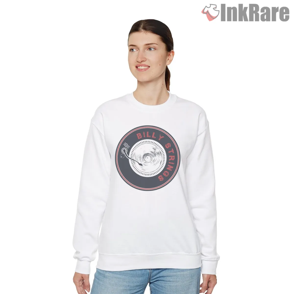 Billy Strings Turntable Vinyl Logo Shirt Billy Strings Turntable Vinyl Logo Shirt on graphic shirt for women graphic tee