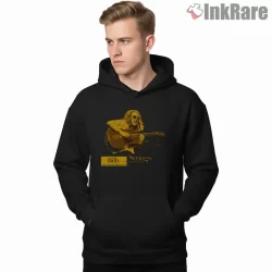 Billy Strings Yellow Live Guitar Energy Shirt on black hoodie for men graphic tee