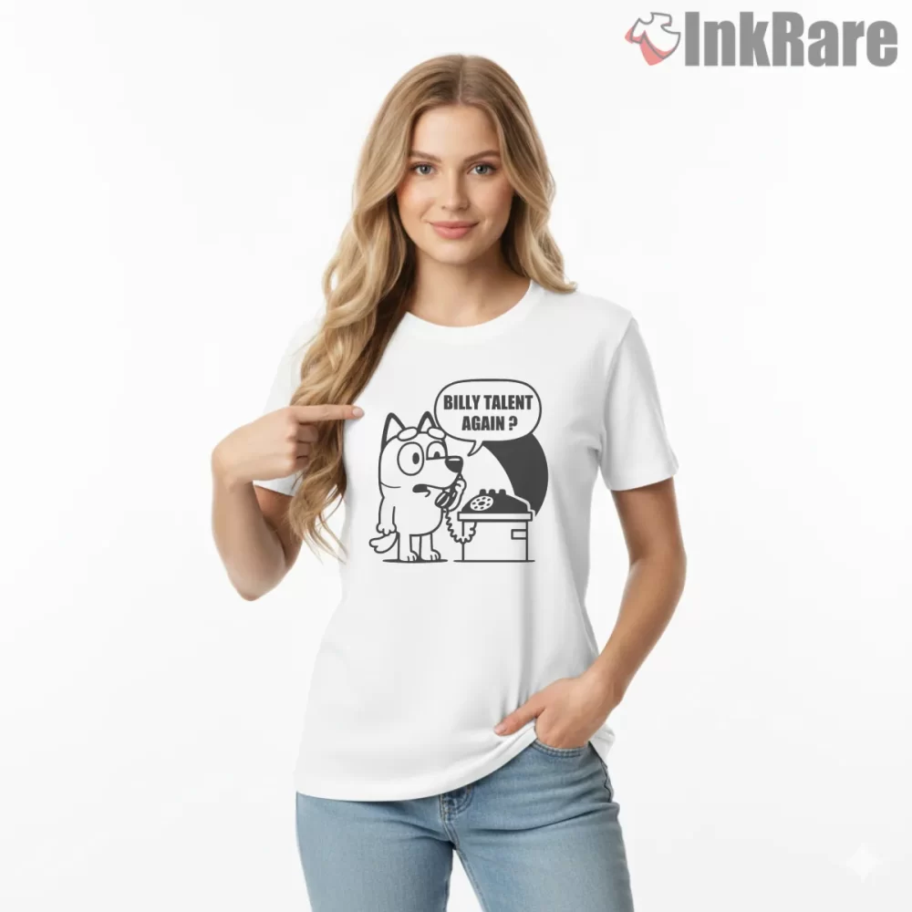 Billy Talent Again Comic Snack Break Shirt on white short sleeve shirt for women graphic tee
